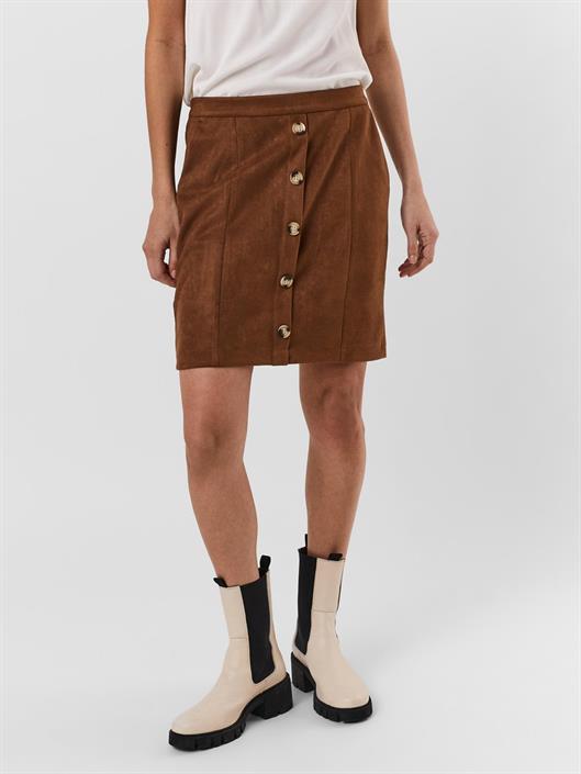 vmdana-hw-short-faux-suede-skirt-ga-cognac