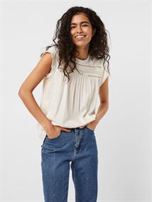 VMDEBBIE PLEAT S/L TOP NOOS snow white
