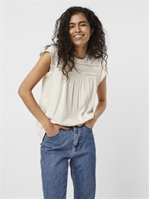 VMDEBBIE PLEAT S/L TOP NOOS snow white