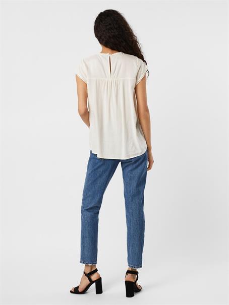VMDEBBIE PLEAT S/L TOP NOOS snow white