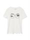 VMDEBRA S/S O-NECK T-SHIRT JRS BTQ GA snow white2