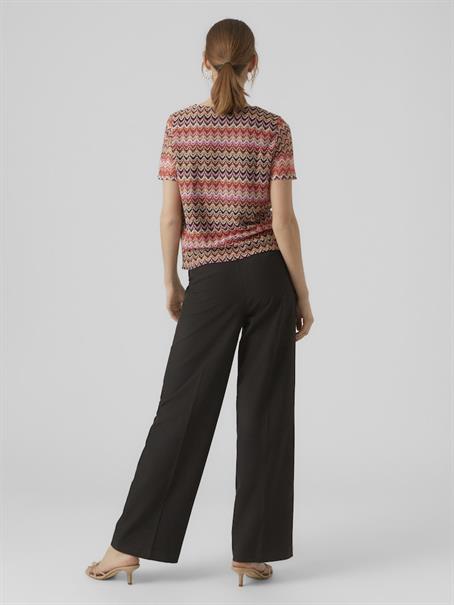 VMDICTE SS V-NECK TOP JRS bittersweet