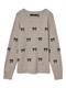VMDOFFY INTARSIA LS O-NCK PULLOV GA NOOS moon rock