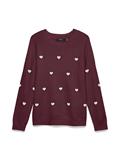 VMDOFFY INTARSIA LS O-NCK PULLOV GA NOOS windsor wine
