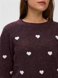 VMDOFFY INTARSIA LS O-NCK PULLOV GA NOOS windsor wine