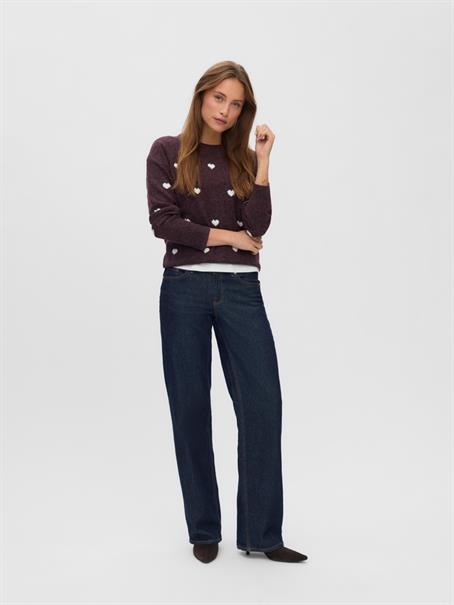 VMDOFFY INTARSIA LS O-NCK PULLOV GA NOOS windsor wine