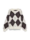 VMDOFFY JAQUARD LS O-NCK PULLOVER NOOS birch
