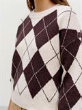 VMDOFFY JAQUARD LS O-NCK PULLOVER NOOS birch