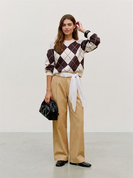 VMDOFFY JAQUARD LS O-NCK PULLOVER NOOS birch