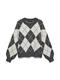 VMDOFFY JAQUARD LS O-NCK PULLOVER NOOS dark grey melange