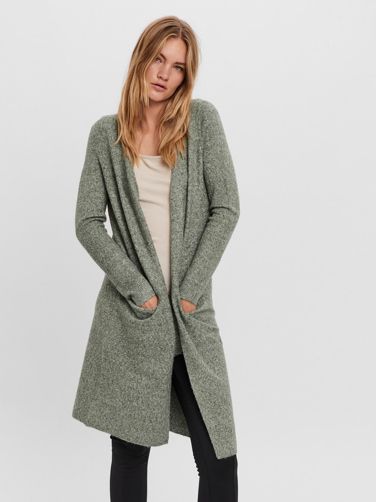 hellbraun Damen Pullover kaufen OPEN LONG NOOS bei VMDOFFY CARDIGAN LS Vero online bequem GA Moda