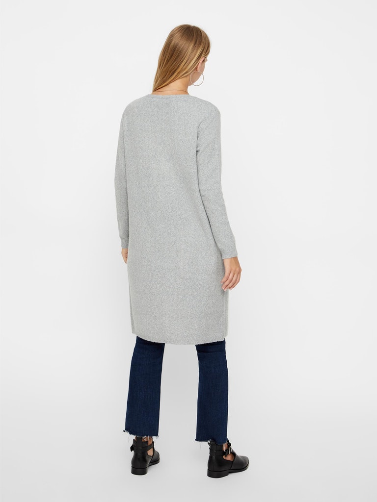 Vero Moda Damen Pullover VMDOFFY LS LONG OPEN CARDIGAN GA NOOS hellbraun  bequem online kaufen bei