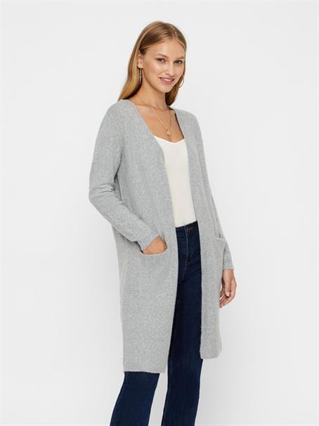 VMDOFFY LS LONG OPEN CARDIGAN GA NOOS light grey melange