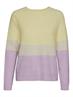 VMDOFFY LS O-NECK BLOCK BLOUSE GA CL lemon meringue