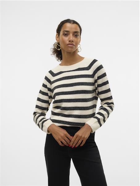 VMDOFFY LS O-NECK BLOUSE GA NOOS birch2