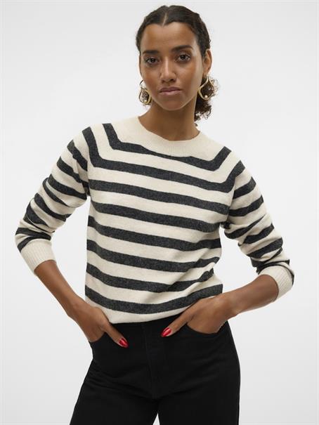 VMDOFFY LS O-NECK BLOUSE GA NOOS birch2
