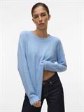 VMDOFFY LS O-NECK BLOUSE GA NOOS blue jasper