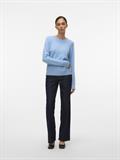 VMDOFFY LS O-NECK BLOUSE GA NOOS blue jasper