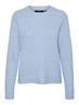 VMDOFFY LS O-NECK BLOUSE GA NOOS blue jasper