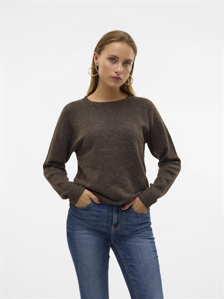 VMDOFFY LS O-NECK BLOUSE GA NOOS pinecone