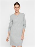 VMDOFFY LS O-NECK DRESS GA NOOS light grey melange