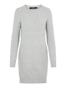 VMDOFFY LS O-NECK DRESS GA NOOS light grey melange