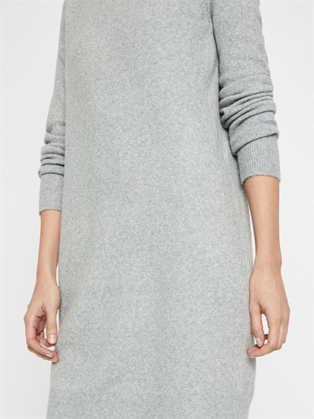 VMDOFFY LS O-NECK DRESS GA NOOS light grey melange