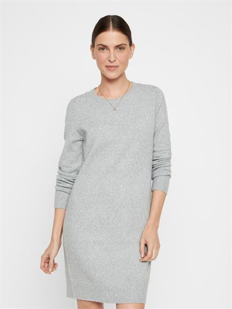 VMDOFFY LS O-NECK DRESS GA NOOS light grey melange