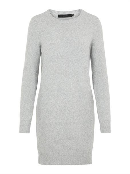 VMDOFFY LS O-NECK DRESS GA NOOS light grey melange