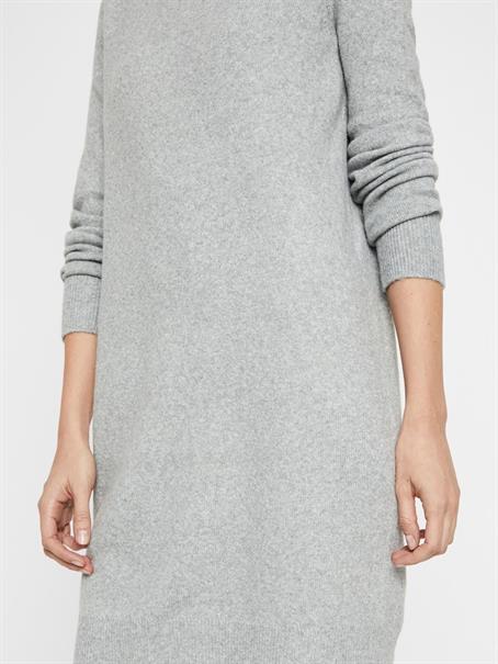 VMDOFFY LS O-NECK DRESS light grey melange