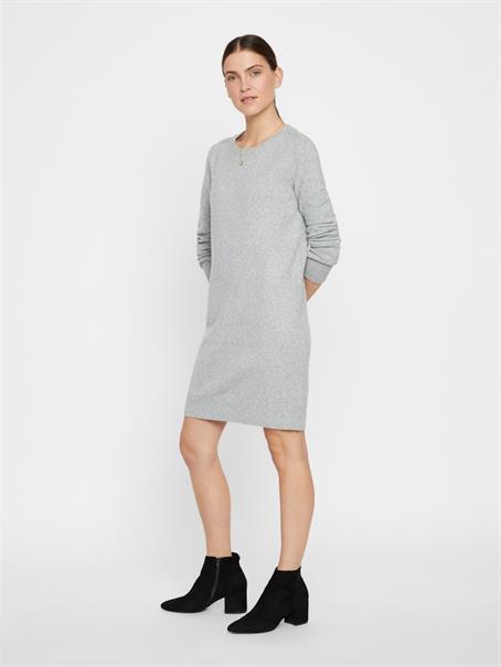 VMDOFFY LS O-NECK DRESS light grey melange