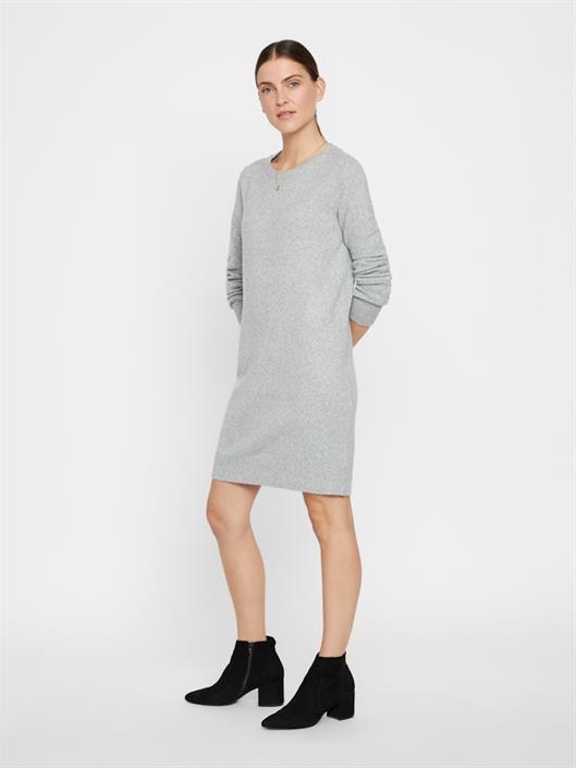 vmdoffy-ls-o-neck-dress-light-grey-melange