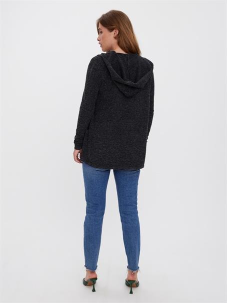 VMDOFFY LS OPEN HOOD CARDIGAN black
