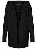 VMDOFFY LS OPEN HOOD CARDIGAN GA NOOS black