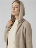 VMDOFFY LS OPEN HOOD CARDIGAN GA NOOS sepia tint