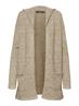 VMDOFFY LS OPEN HOOD CARDIGAN GA NOOS sepia tint