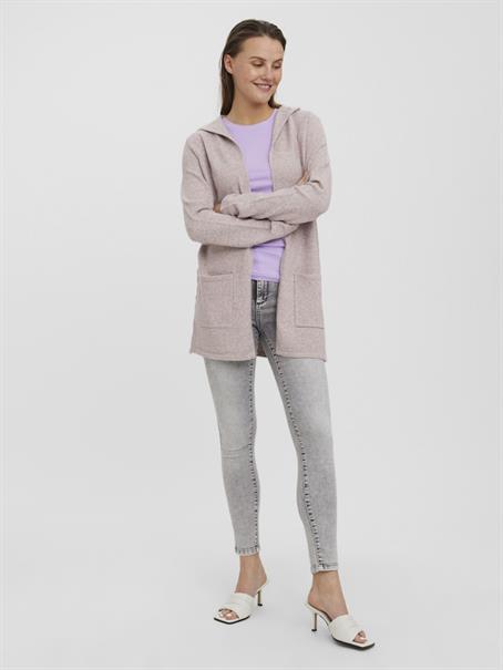 VMDOFFY LS OPEN HOOD CARDIGAN GA NOOS woodrose