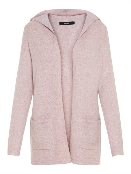 VMDOFFY LS OPEN HOOD CARDIGAN GA NOOS woodrose