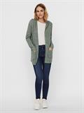 VMDOFFY LS OPEN HOOD CARDIGAN laurel wreath