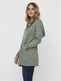 VMDOFFY LS OPEN HOOD CARDIGAN laurel wreath