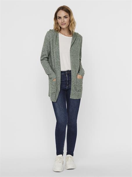 VMDOFFY LS OPEN HOOD CARDIGAN laurel wreath
