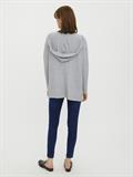 VMDOFFY LS OPEN HOOD CARDIGAN light grey melange