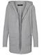 VMDOFFY LS OPEN HOOD CARDIGAN light grey melange