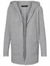 VMDOFFY LS OPEN HOOD CARDIGAN light grey melange