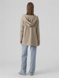 VMDOFFY LS OPEN HOOD CARDIGAN sepia tint