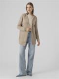 VMDOFFY LS OPEN HOOD CARDIGAN sepia tint