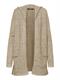 VMDOFFY LS OPEN HOOD CARDIGAN sepia tint