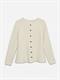 VMDOFFYJAQUARD LS O-NK PEPLUM CARDI NOO birch