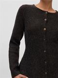 VMDOFFYJAQUARD LS O-NK PEPLUM CARDI NOO chocolate torte-melange