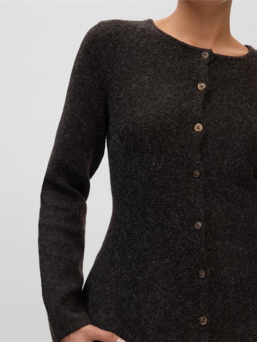 vmdoffyjaquard-ls-o-nk-peplum-cardi-noo-chocolate-torte-melange